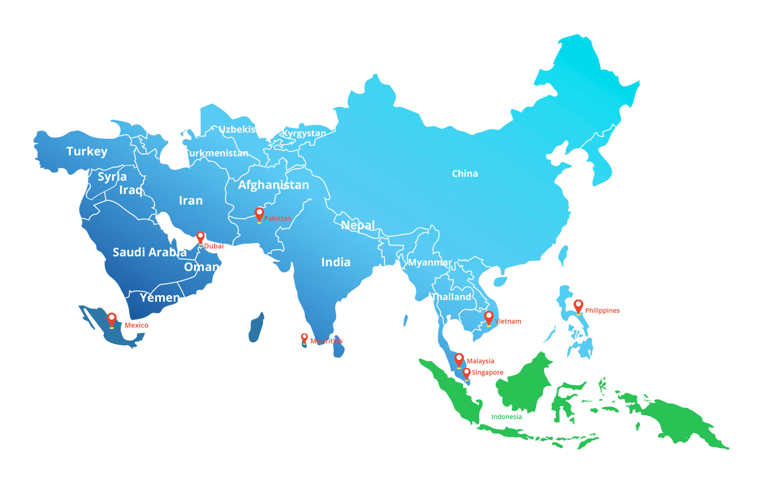 HIT International Map